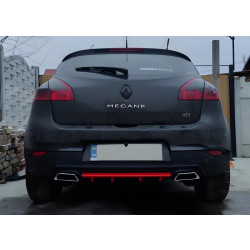 Купити Універсальний задній дифузор DPT V-5 (ABS) (червоний-2025чорний глянець)