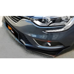 Купити Універсальна передня Lip накладка DPT V-2 (ABS, чорний глянець)