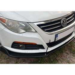 Купити Універсальна передня Lip накладка DPT V-2 (ABS, чорний глянець)