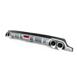 Купити Універсальний задній дифузор DPT V-8 (ABS) (сірий-2025чорний глянець)