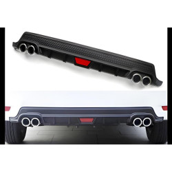 Купити Універсальний задній дифузор DPT V-9 (ABS) (чорний мат)