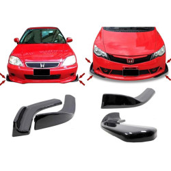 Купити Універсальна передня Flap накладка DPT V-1 (ABS) (2шт) (чорний глянець)