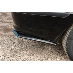 Купити Flap накладка на задній бампер DPT (ABS) (2шт) (чорний глянець) для Volkswagen Caddy 2010-2015 рр