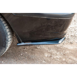 Купити Flap накладка на задній бампер DPT (ABS) (2шт) (чорний глянець) для Volkswagen Caddy 2010-2015 рр