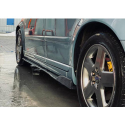 Купити Універсальна накладки на бокові пороги DPT Black (ABS) (2шт) (чорний глянець)