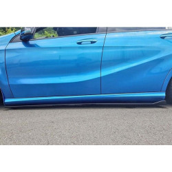 Купити Універсальна накладки на бокові пороги DPT Black (ABS) (2шт) (чорний глянець)