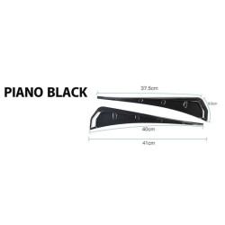 Купити Універсальні бокові зябра DPT V-1 (ABS) (2шт) (чорний глянець)