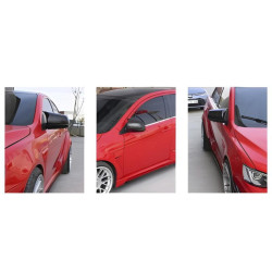 Купити Накладки на дзеркала BMW-Style (2 шт) для Mitsubishi Lancer X 2008- рр