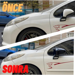 Купити Накладки на дзеркала BMW-Style (2 шт) для Peugeot 308 2007-2013 рр