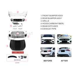 Купить Комплект обвесов AMG A45 (type-B) для Mercedes A-сlass W177 2018- гг