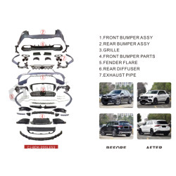 Купить Комплект обвесов AMG GLE53 (с полным задним бампером) для Mercedes GLE W167