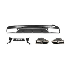 Купить Задний диффузор (дизайн C63 2014-2018) для Mercedes C-сlass W205