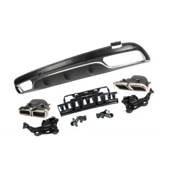 Купить Задний диффузор (дизайн C63 2014-2018) для Mercedes C-сlass W205