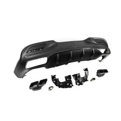 Купить Задний диффузор с насадками (дизайн GLE63) для Mercedes GLE coupe C292 2015-2019 гг