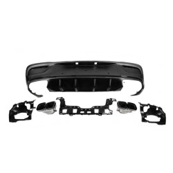 Купить Задний диффузор с насадками Black (дизайн GLE63) для Mercedes GLE coupe C167 2019- рр