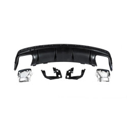 Купить Задний диффузор Black (дизайн CLA45 с насадками) для Mercedes CLA C117 2013-2019 гг