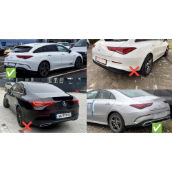 Купить Задний диффузор с насадками (дизайн CLA35) для Mercedes CLA C118 2019- рр