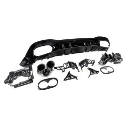 Купить Задний диффузор с насадками (Дизайн A45 HB) для Mercedes A-сlass W177 2018- гг