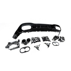 Купить Задний диффузор с насадками (Дизайн A45 SD) для Mercedes A-сlass W177 2018- гг