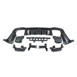 Купити Задній дифузор з насадками Black (Дизайн AMG63) для Mercedes GLC X253