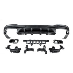 Купити Задній дифузор з насадками Black (Дизайн AMG63) для Mercedes GLC X253