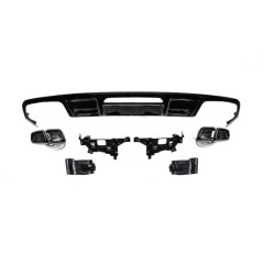 Купити Задній дифузор з насадками (2015-2018, Дизайн CLS63) для Mercedes CLS C218 рр