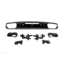 Купити Задній дифузор з насадками (2015-2018, для CLS GT63) для Mercedes CLS C218 рр