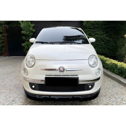 Купити Передня Lip накладка DPT (чорний глянець) для Fiat 500/500L
