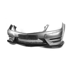 Купить Накладка на передний бампер DPT V2 (2011-2015, черный глянец) для Mercedes C-class W204