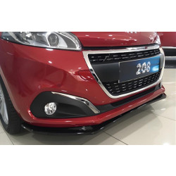 Купити Передня Lip накладка DPT (чорний глянець) для Peugeot 208 2012-2019 рр