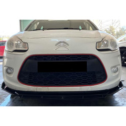 Купити Передня Lip накладка DPT V-5 (ABS, чорний глянець)