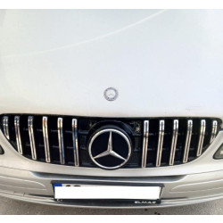 Купити Передня решітка 2004-2010 рр. GT Panamericana Chrome Eco для Mercedes Vito W639 рр