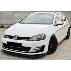Купити Передня Lip накладка DPT V-2 (для GTI, 2012-2017, чорний глянець) для Volkswagen Golf 7/E-Golf