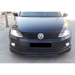 Купить Передняя Lip накладка DPT V-1 (2014-2018, черный глянец) для Volkswagen Jetta
