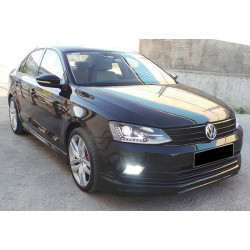 Купить Передняя Lip накладка DPT V-1 (2014-2018, черный глянец) для Volkswagen Jetta