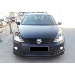 Купить Передняя Lip накладка DPT V-1 (2014-2018, черный глянец) для Volkswagen Jetta