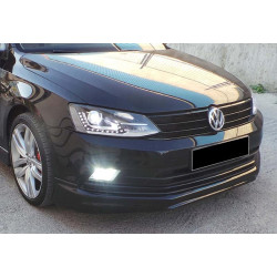 Купить Передняя Lip накладка DPT V-1 (2014-2018, черный глянец) для Volkswagen Jetta