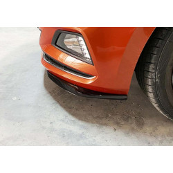 Купити Передня Lip накладка DPT V-2 (чорний глянець) для Volkswagen Polo 2017- рр