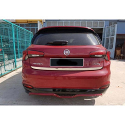 Купити Задній дифузор DPT (HB, чорний глянець) для Fiat Tipo 2016- рр