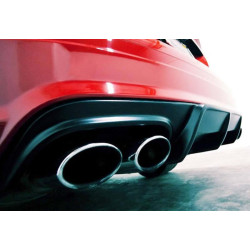 Купить Задний диффузор DPT (2007-2011, для AMG SD, черный глянец) для Mercedes C-class W204