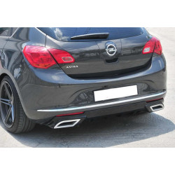 Купить Задний диффузор DPT (2012-2015, HB, черный глянец) для Opel Astra J