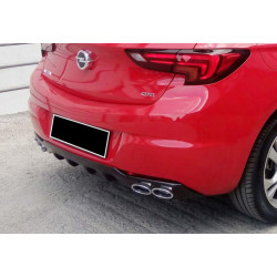 Купить Задний диффузор DPT V-1 (HB, черный глянец) для Opel Astra K 2016-2021 гг