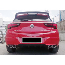 Купить Задний диффузор DPT V-1 (HB, черный глянец) для Opel Astra K 2016-2021 гг