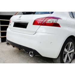 Купить Задний диффузор DPT (HB, черный глянец) для Peugeot 308 2014-2021 гг