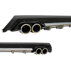 Купить Универсальный задний диффузор DPT V-12 (ABS) (серый-2025черный глянец)