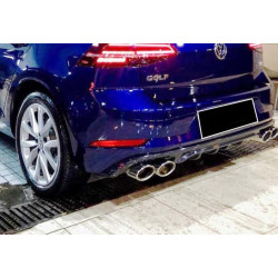 Купить Задний диффузор DPT V-1 (2017-2019, черный глянец) для Volkswagen Golf 7/E-Golf