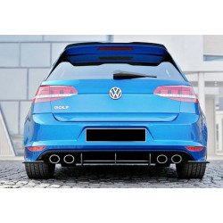 Купить Задний диффузор DPT V-4 (для R/R-Line, 2012-2019, черный матовый) для Volkswagen Golf 7/E-Golf