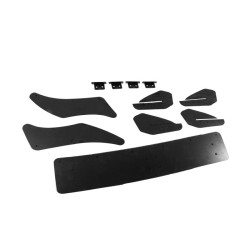 Купить Задний диффузор DPT V-4 (для R/R-Line, 2012-2019, черный матовый) для Volkswagen Golf 7/E-Golf