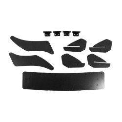 Купить Задний диффузор DPT V-4 (для R/R-Line, 2012-2019, черный матовый) для Volkswagen Golf 7/E-Golf