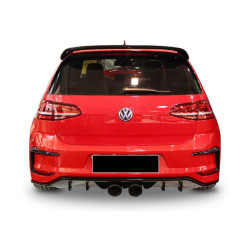 Купить Задний диффузор DPT V-7 (2012-2017, черный глянец) для Volkswagen Golf 7/E-Golf